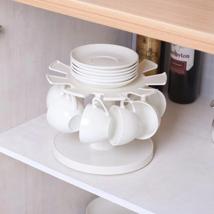 Plastic Kitchen Organizer Bottle Cup Holder Rack Multifunction